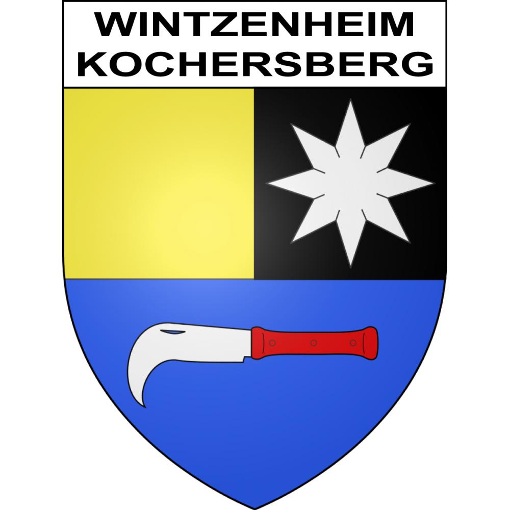 Wintzenheim-Kochersberg Sticker wappen, gelsenkirchen, augsburg, klebender aufkleber