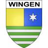 Pegatinas escudo de armas de Wingen adhesivo de la etiqueta engomada