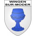 Adesivi stemma Wingen-sur-Moder adesivo