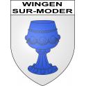 Stickers coat of arms Wingen-sur-Moder adhesive sticker