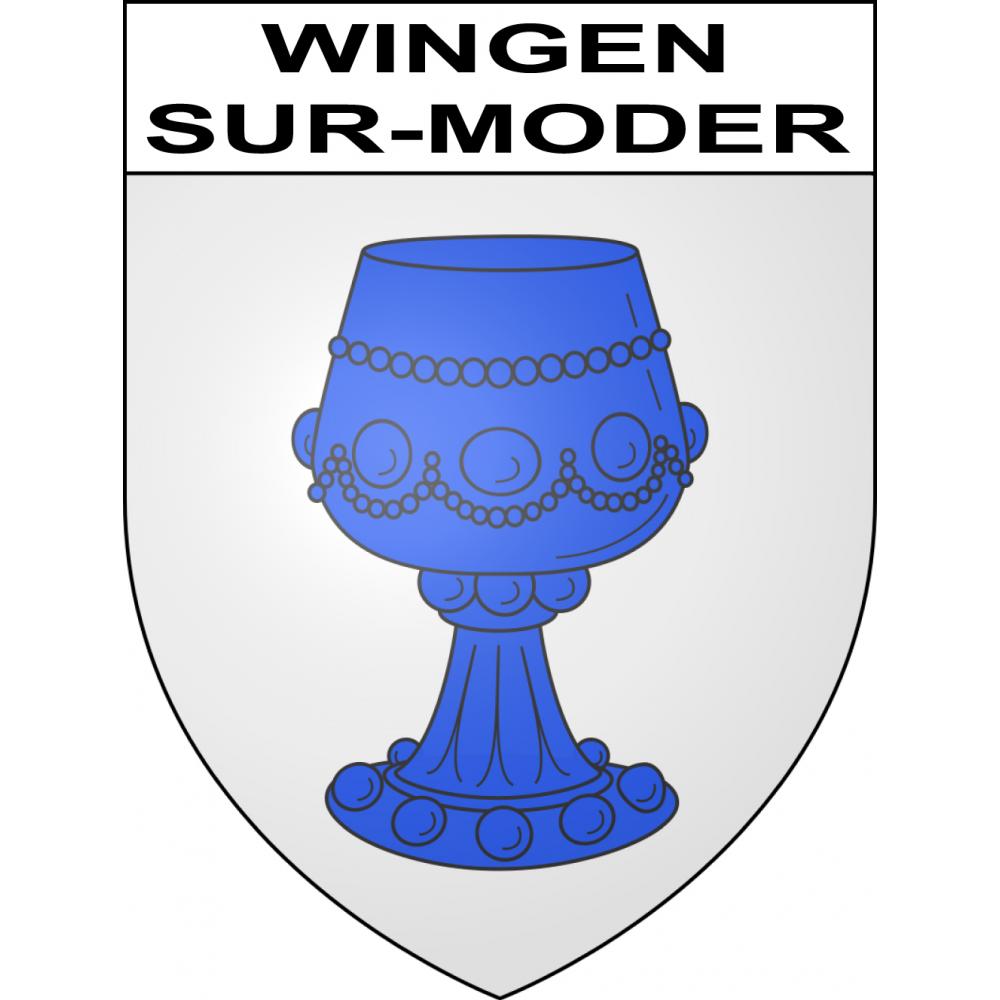 Adesivi stemma Wingen-sur-Moder adesivo