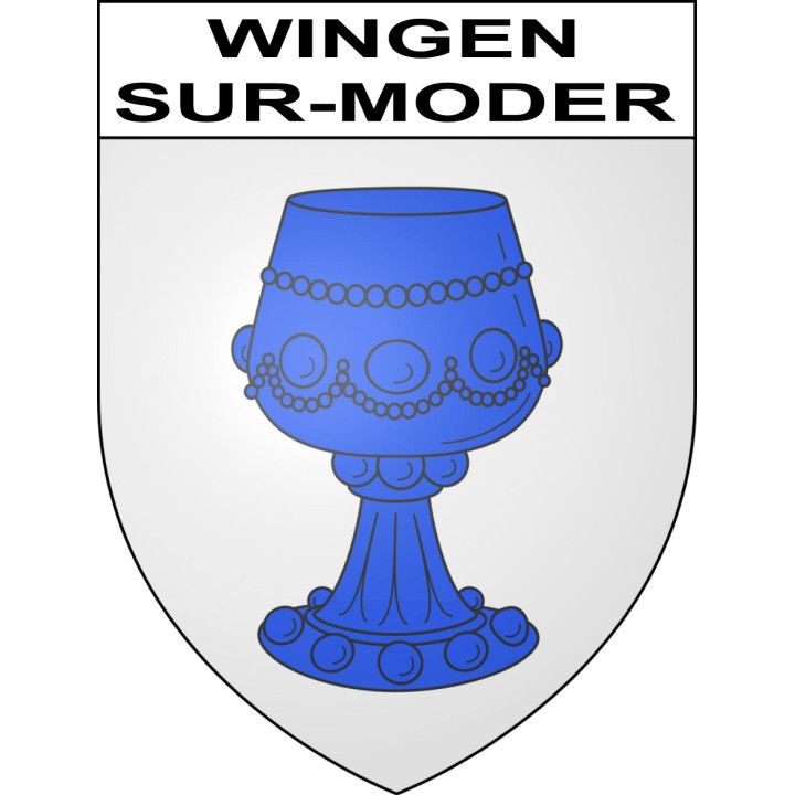 Stickers coat of arms Wingen-sur-Moder adhesive sticker