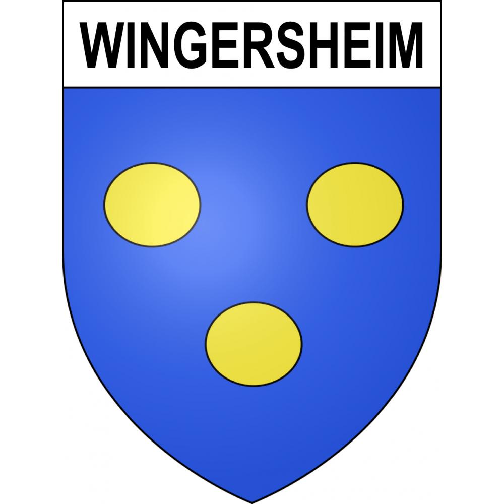 Wingersheim Sticker wappen, gelsenkirchen, augsburg, klebender aufkleber