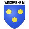 Wingersheim 67 ville sticker blason écusson autocollant adhésif