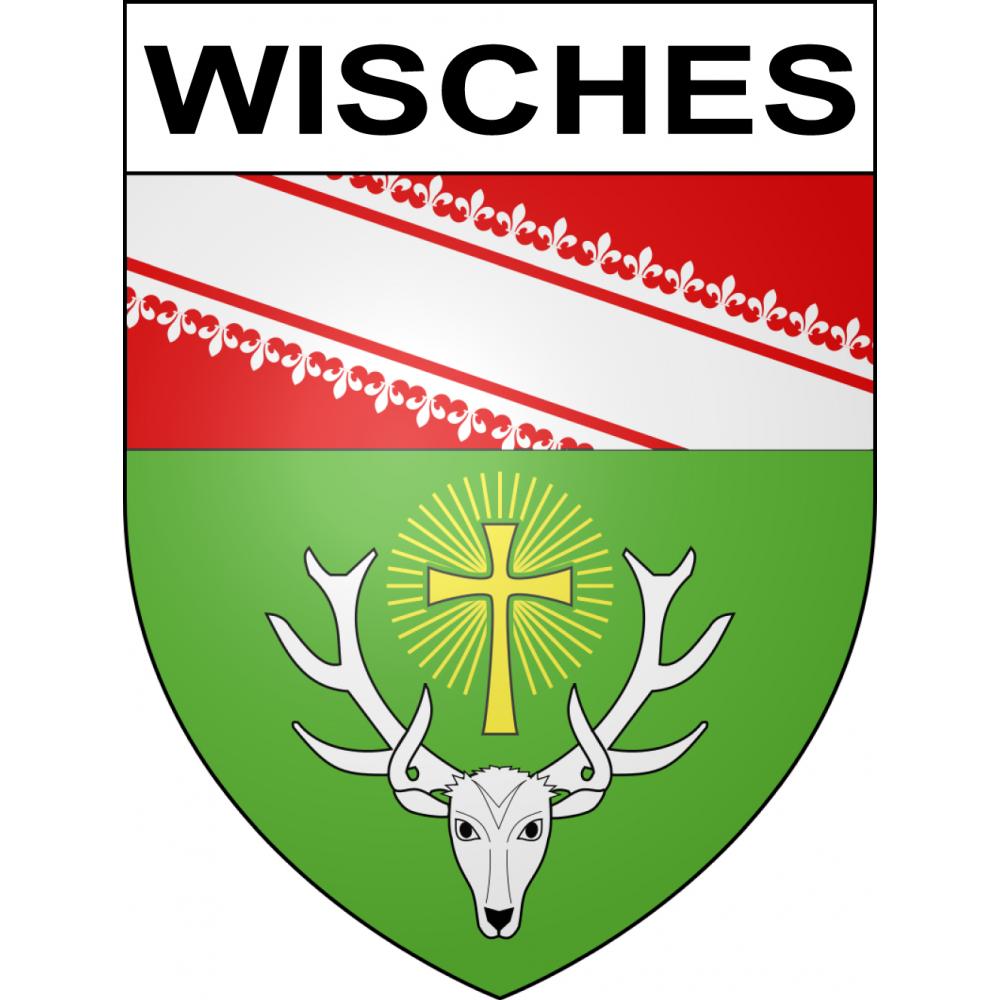 Stickers coat of arms Wisches adhesive sticker