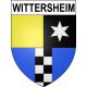 Pegatinas escudo de armas de Wittersheim adhesivo de la etiqueta engomada
