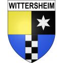 Wittersheim Sticker wappen, gelsenkirchen, augsburg, klebender aufkleber