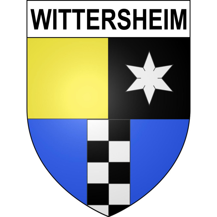 Wittersheim Sticker wappen, gelsenkirchen, augsburg, klebender aufkleber