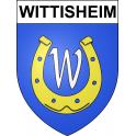 Stickers coat of arms Wittisheim adhesive sticker