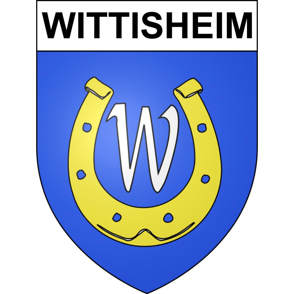 Wittisheim Sticker wappen, gelsenkirchen, augsburg, klebender aufkleber