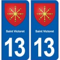13 Saint-Mitre-les-Remparts blason ville autocollant plaque sticker