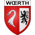 Wœrth 67 ville sticker blason écusson autocollant adhésif