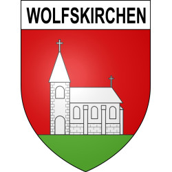 Wolfskirchen Sticker wappen, gelsenkirchen, augsburg, klebender aufkleber