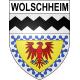 Wolschheim Sticker wappen, gelsenkirchen, augsburg, klebender aufkleber