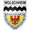 Wolschheim 67 ville sticker blason écusson autocollant adhésif