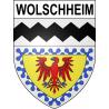 Wolschheim Sticker wappen, gelsenkirchen, augsburg, klebender aufkleber