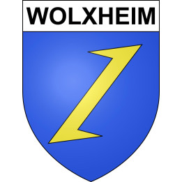Wolxheim Sticker wappen, gelsenkirchen, augsburg, klebender aufkleber