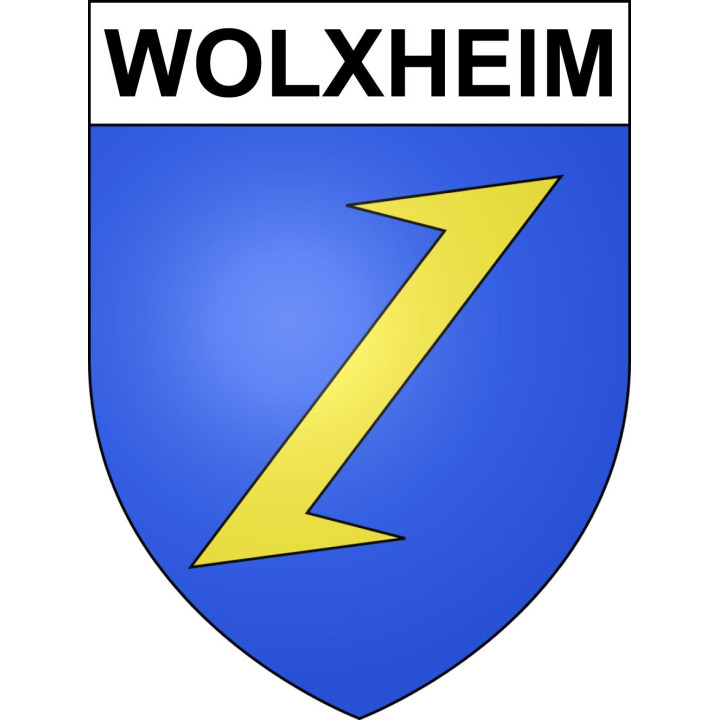 Wolxheim 67 ville sticker blason écusson autocollant adhésif