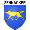 Pegatinas escudo de armas de Zehnacker adhesivo de la etiqueta engomada