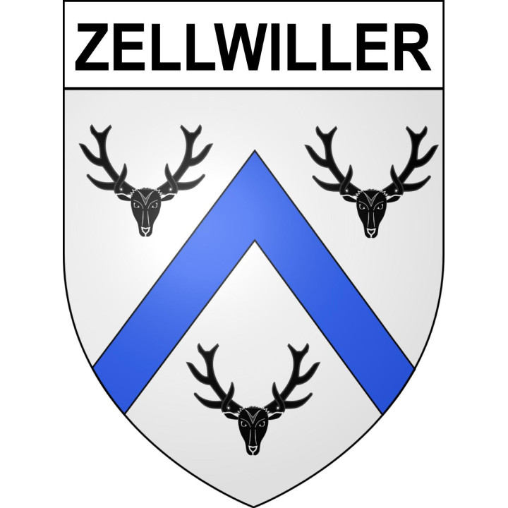 Zellwiller 67 ville sticker blason écusson autocollant adhésif
