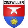 Zinswiller 67 ville sticker blason écusson autocollant adhésif