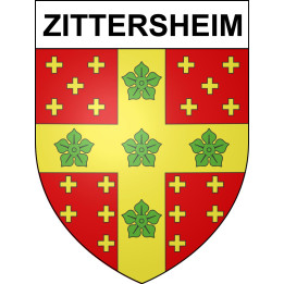 Stickers coat of arms Zittersheim adhesive sticker