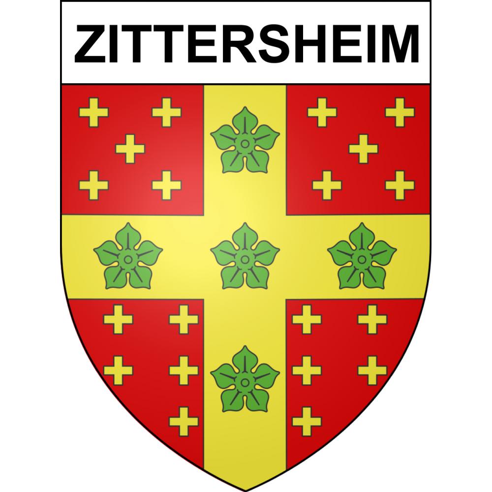 Stickers coat of arms Zittersheim adhesive sticker