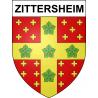 Zittersheim Sticker wappen, gelsenkirchen, augsburg, klebender aufkleber