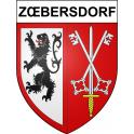 Zœbersdorf 67 ville sticker blason écusson autocollant adhésif