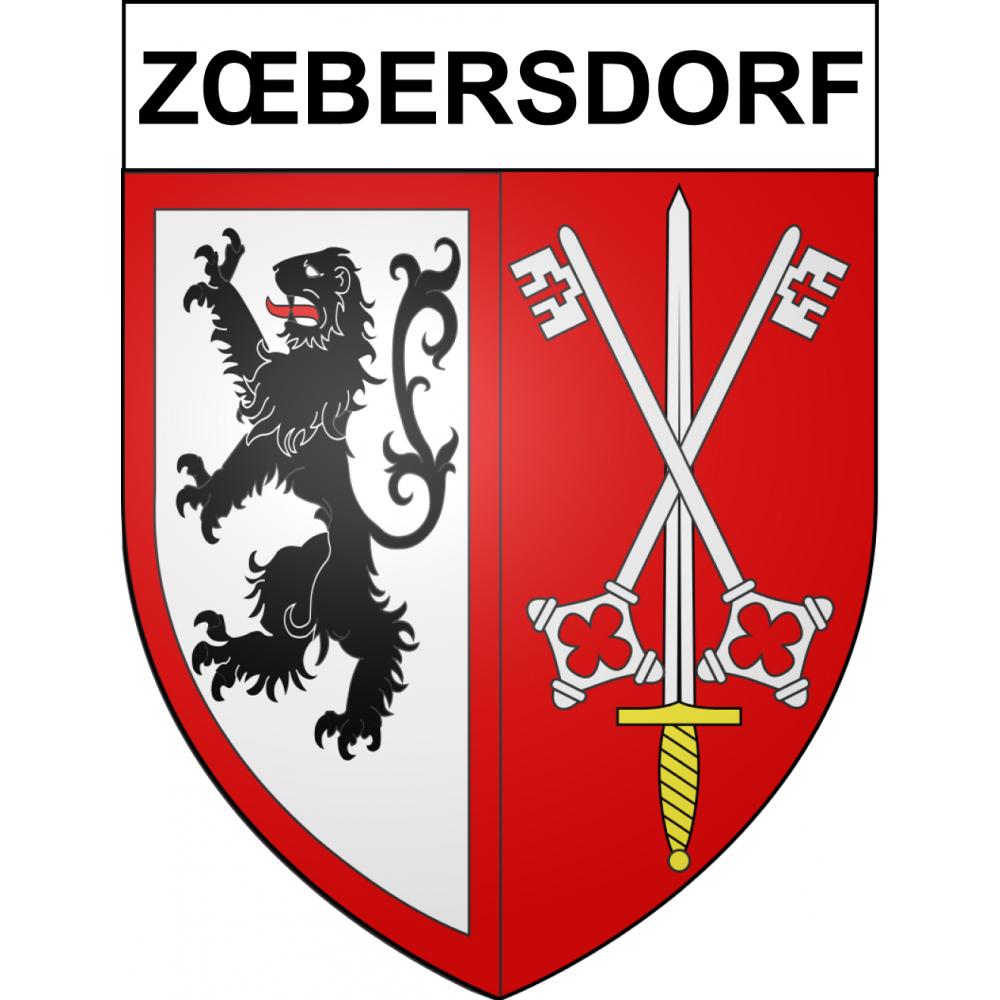 Adesivi stemma Zœbersdorf adesivo