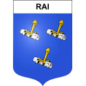 Rai Sticker wappen, gelsenkirchen, augsburg, klebender aufkleber