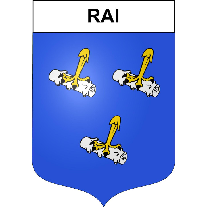 Rai 61 ville sticker blason écusson autocollant adhésif