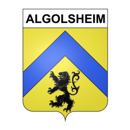Algolsheim Sticker wappen, gelsenkirchen, augsburg, klebender aufkleber