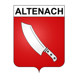 Altenach Sticker wappen, gelsenkirchen, augsburg, klebender aufkleber