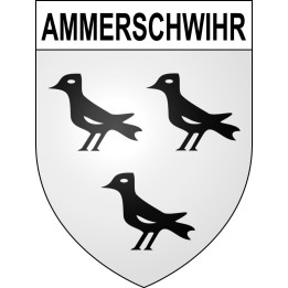 Pegatinas escudo de armas de Ammerschwihr adhesivo de la etiqueta engomada