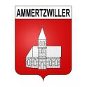 Pegatinas escudo de armas de Ammertzwiller adhesivo de la etiqueta engomada