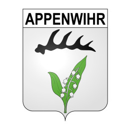 Appenwihr 68 ville sticker blason écusson autocollant adhésif