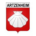 Pegatinas escudo de armas de Artzenheim adhesivo de la etiqueta engomada