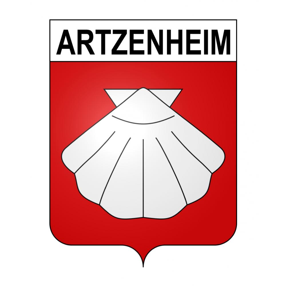 Pegatinas escudo de armas de Artzenheim adhesivo de la etiqueta engomada