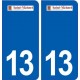 13 Saint-Victoret blason ville autocollant plaque sticker