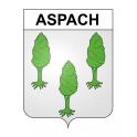 Aspach Sticker wappen, gelsenkirchen, augsburg, klebender aufkleber