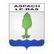 Pegatinas escudo de armas de Aspach-le-Bas adhesivo de la etiqueta engomada