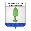 Aspach-le-Bas 68 ville sticker blason écusson autocollant adhésif