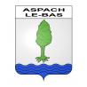 Stickers coat of arms Aspach-le-Bas adhesive sticker