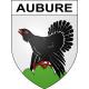 Stickers coat of arms Aubure adhesive sticker