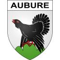 Stickers coat of arms Aubure adhesive sticker