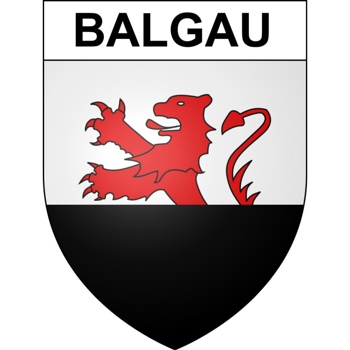 Balgau Sticker wappen, gelsenkirchen, augsburg, klebender aufkleber