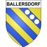 Pegatinas escudo de armas de Ballersdorf adhesivo de la etiqueta engomada