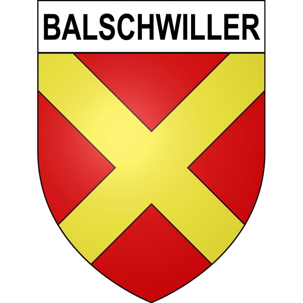 Pegatinas escudo de armas de Balschwiller adhesivo de la etiqueta engomada