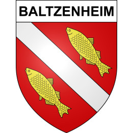 Baltzenheim 68 ville sticker blason écusson autocollant adhésif
